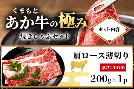 8月終了【エシカル和牛】あか牛の極み 焼しゃぶセット 800g 033-0503