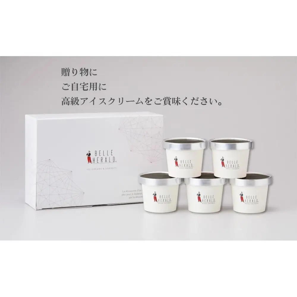 ザクザクとしたカカオの食感がアクセント！薫り高いカカオに癒される。ベルヘラルドの高級アイスシリーズ、ベルギーショコラ５個セット