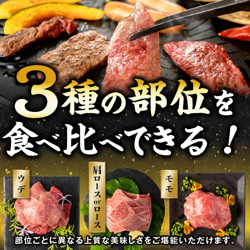 牛肉 焼肉 牛肉[2026年8月発送 宮崎牛 3種 900g 畜産農家応援！ 肩ロースorロース・ウデ・モモ]