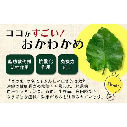 ＜先行予約＞沖縄の健康長寿の秘訣「琉球百薬（おかわかめ）」10袋　OI-25