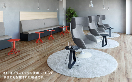 ＮＥＬ　カフェテーブル　タイプＢ　丸天板 アクセントカラー ZH13(イエロー)