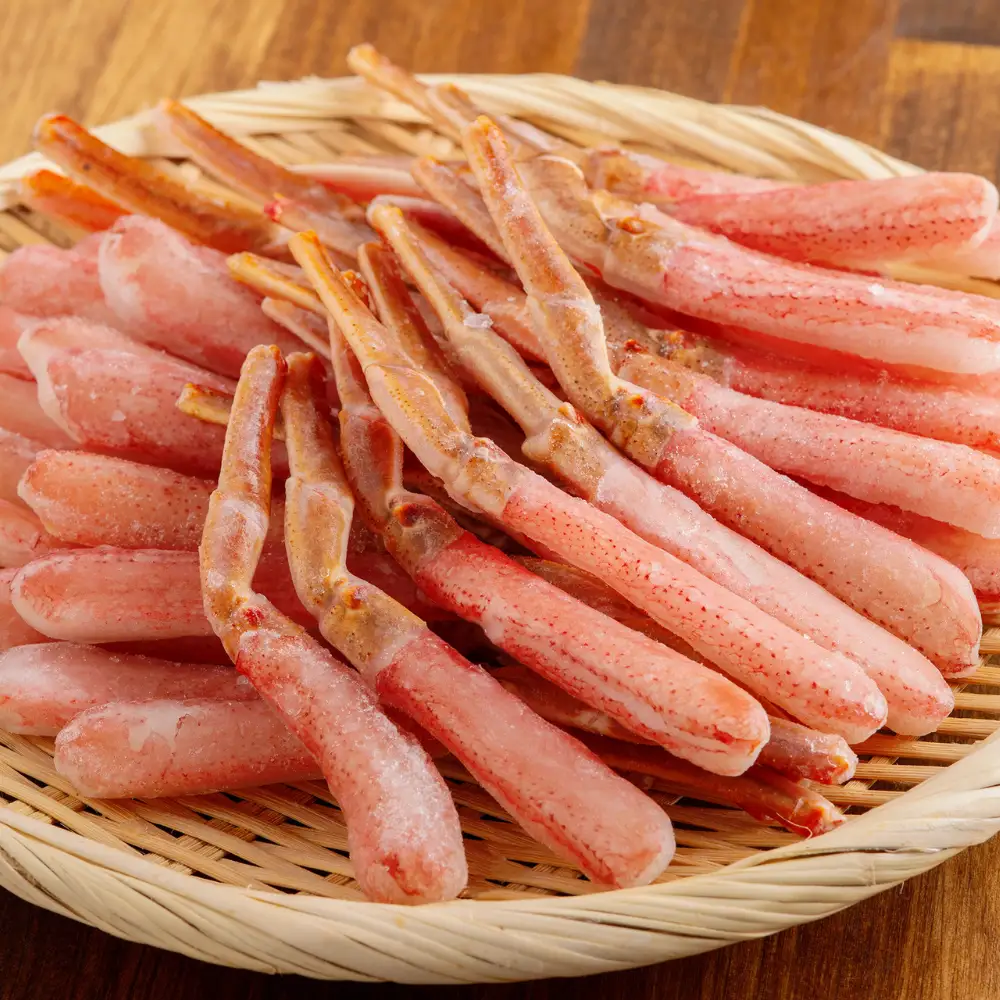 北海道産 冷凍生オオズワイガニポーション13～18本 600g（300g×2） ABR017