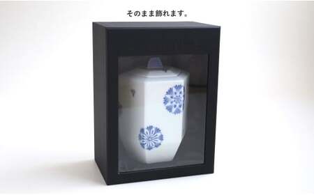 有田焼 Angel’s home 天使たちのおうち YAGURUMA KIKU -ヤグルマ キク-【よう楽庵・たかす】六角型 ペット 骨壺 小型犬 犬骨壺 猫骨壺 動物骨壺 仏具 ミニ 骨壺 メモリアルポット df023