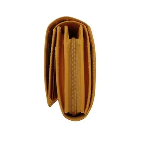 【濱野皮革工藝】本革 レザーウォレット　グレースミディアムウォレット(イエロー)_装飾品・工芸品 財布 服飾小物 _【1538958】