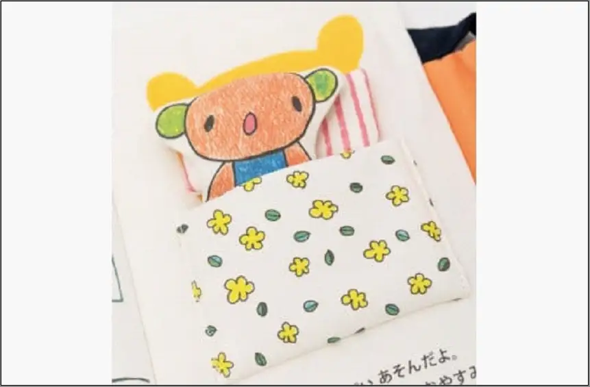 【福岡市】くまのびくびく布絵本（手作りキット） | えほん 絵本 玩具 おもちゃ ベビー 子ども 赤ちゃん キッズ 人気 おすすめ 送料無料