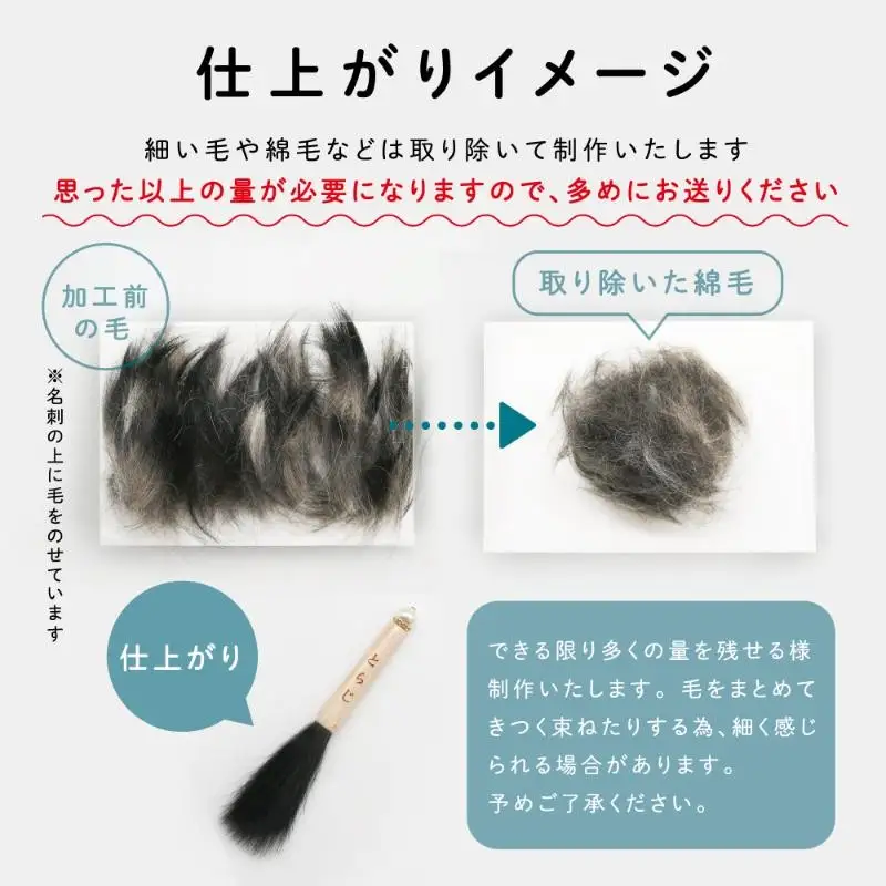 ペット筆 1個 お仕立券 キーホルダー 手作り 個別対応可 思い出