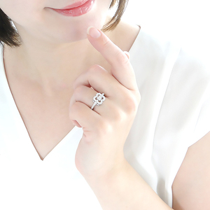 指輪 プラチナ PT900 【0.61ct】 ダイヤモンド レディース リング クローバー 四つ葉 花 ダイヤリング【f259-pt-d】 ALPAZ122