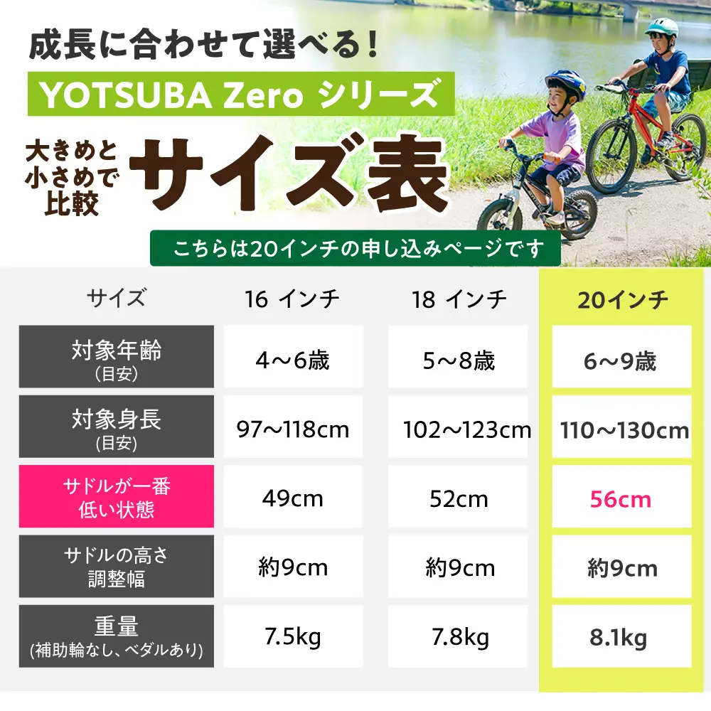 自転車【STRIPE グレーホワイト】子供用自転車 ヨツバツバ ZERO 20インチ キッズバイク [BBBD016]