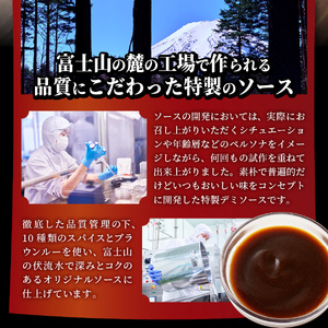 【訳あり】特製 デミグラスソース 8パック 小分け 個包装 富士山の伏流水使用  ソース デミグラス 時短 パック 小分け