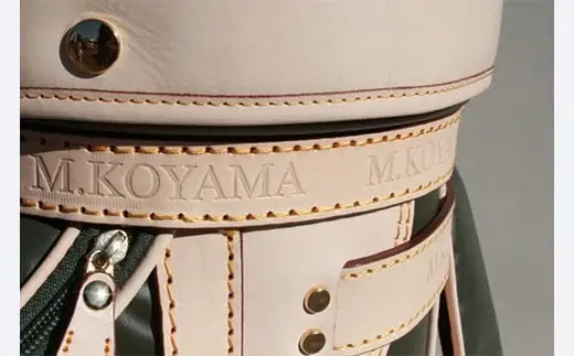 【小山ゴルフバック製作所】キャディバッグ CB-01 ＜帆布×栃木レザー＞【11100-0972】