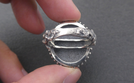 Moon  ring ムーン リング ｜ 指輪 シルバーリング シルバー シルバー925 ハンドメイド 手作り ゆびわ りんぐ アクセサリー 月 モチーフ 925 ハンドメイド 選べる サイズ ジュエリー アクセ ファッション 人気 シンプル ギフト プレゼント 年末年始 お中元 お歳暮 内祝い 快気祝い