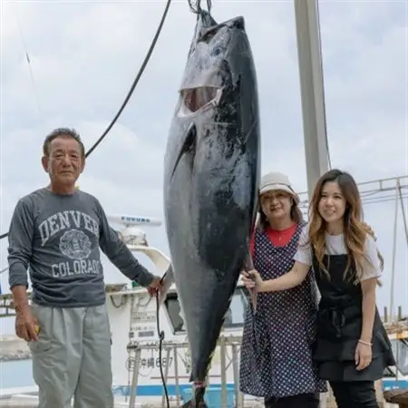 伊平屋島近海のマグロ1kg(マイナス60℃急速冷凍)【配送不可地域：離島】【1497092】