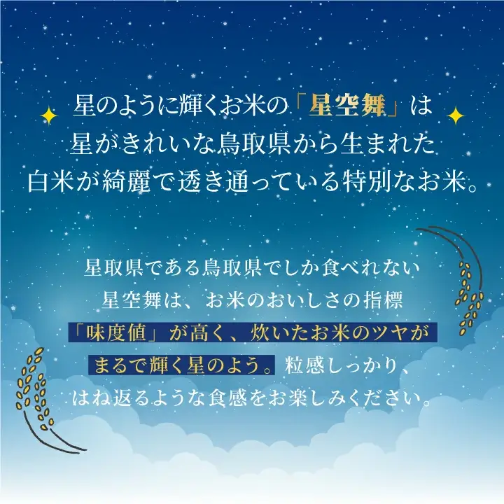 AS-08　星が綺麗な鳥取のお米「星空舞」4kg