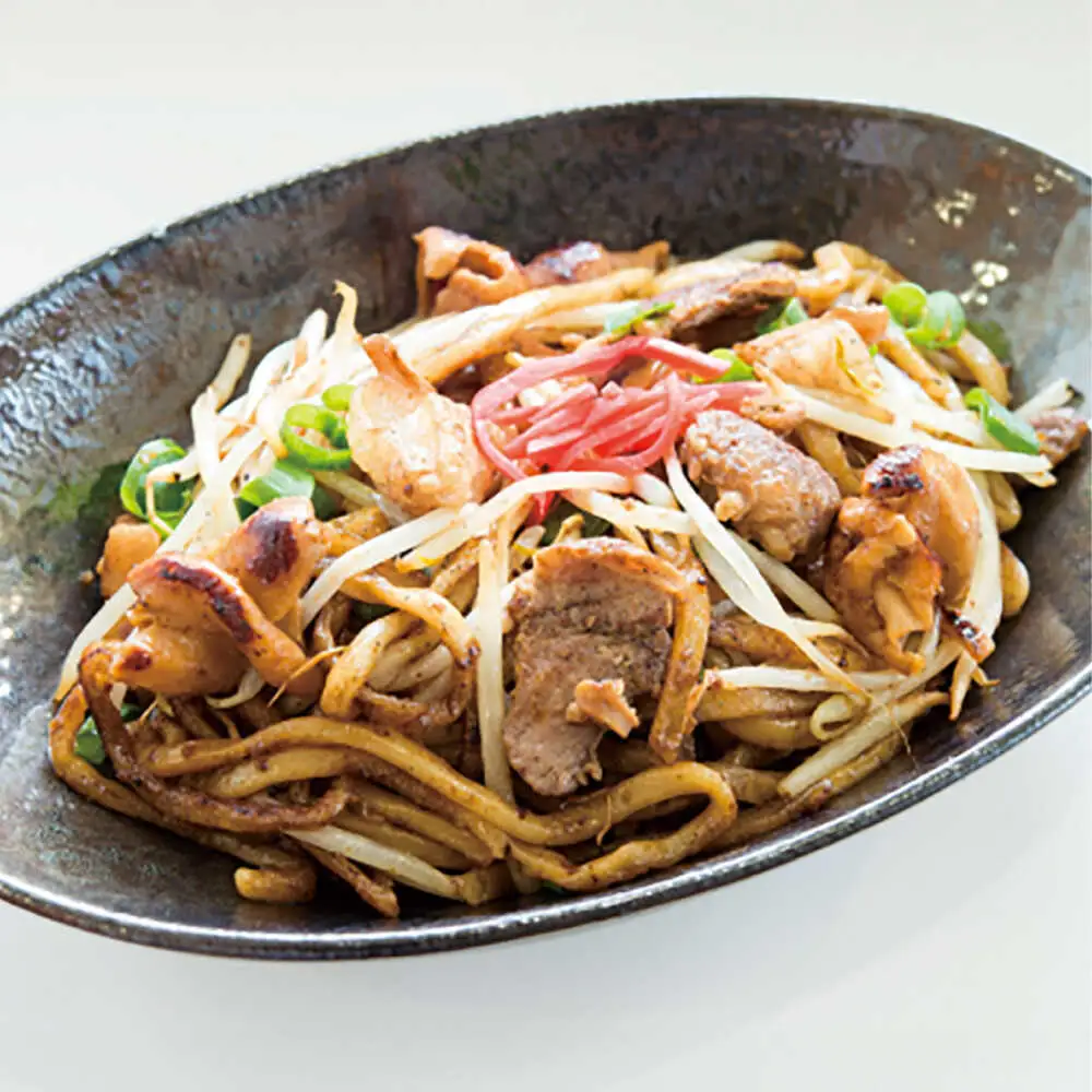 ホルモン焼きうどんセット 700g 日田市 ホルモン うどん [ARAY004]