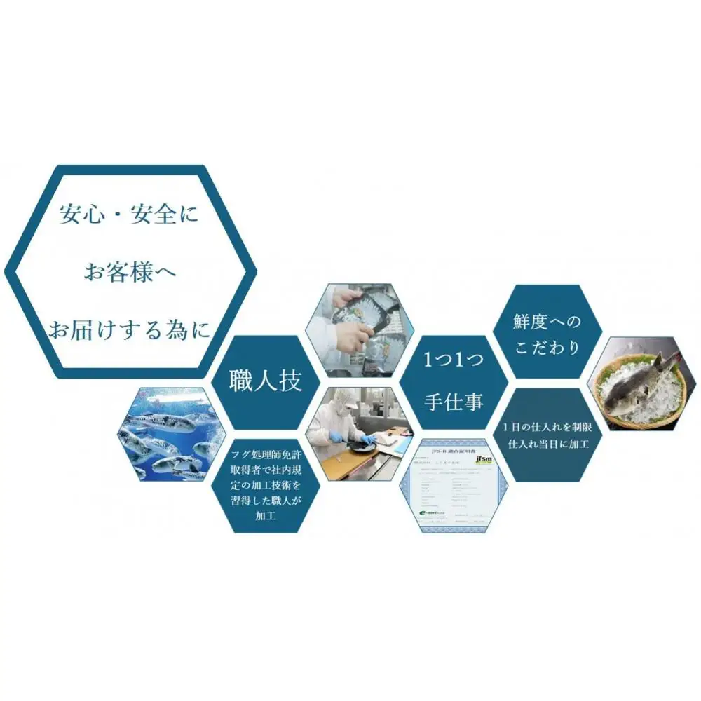 【トラフグ薄造り】【オリジナル角皿×2皿】 ふぐ専門店ふくます水産が「博多の台所：福岡中央卸売市場」より直送 | さかな 食品 水産 ふぐ