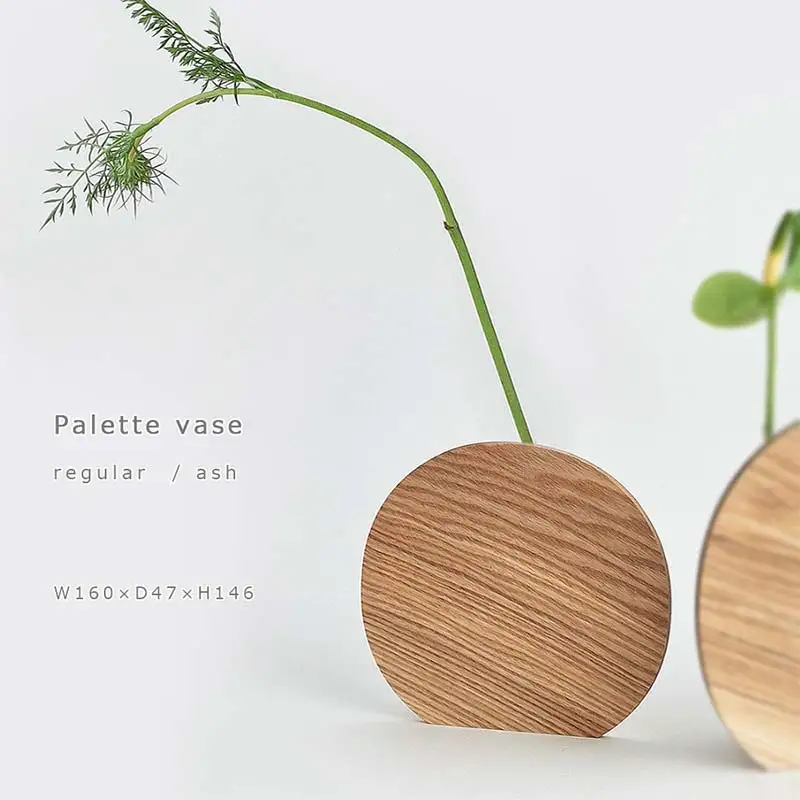 木製一輪挿し Palette vase（パレットベース） regular ash／SASAKI HOKKAIDO WOOD F6S-366