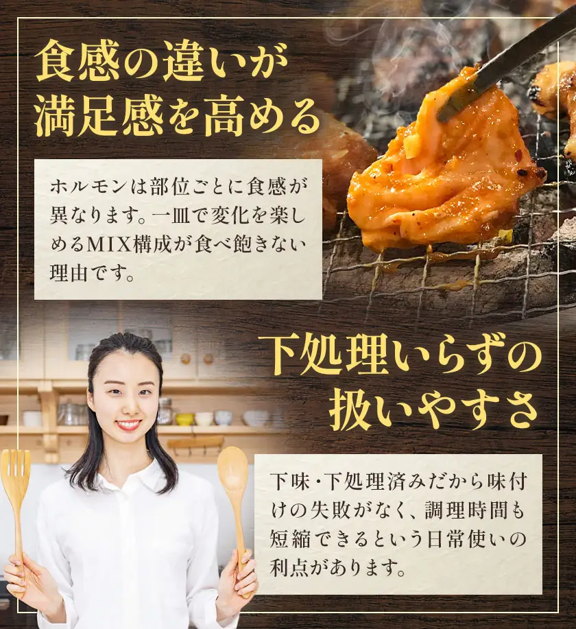 タレ漬け MIXホルモン 320g 福永畜産