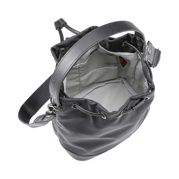 豊岡鞄 TUTUMU sacca Rich S4700RI ブラック/ 巾着型 2WAY BAG ショルダーバッグ 手提げバッグ ショルダベルト付き レディース 高級 おしゃれ バッグ かばん カバン 鞄 ブラック 黒色