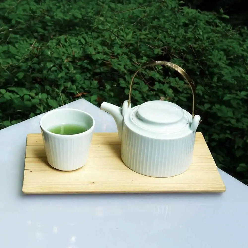 shinogi 茶器3点セット (土瓶1・湯呑2) / 茶器 急須 ティーポット ホワイト / 諫早市 / 長谷川陶磁器工房 [AHBC009]