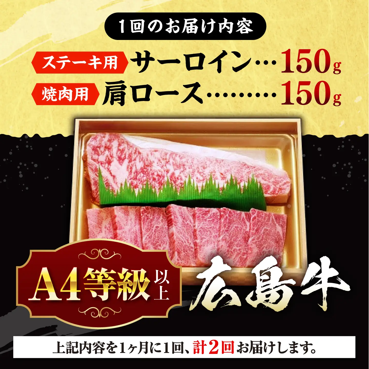 【全6回定期便】牛肉 肩ロース・サーロインセット [APAZ075] 牛肉