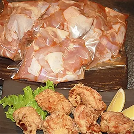 【お肉屋さん特製】九州産若鶏モモ肉　唐揚げ用　1.2kg(300g×4パック)【配送不可地域：離島】【1027999】