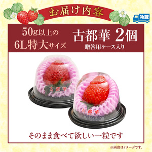 2027年2月～3月発送】贈答用：完熟「古都華」奈良ブランドいちご特大6L
