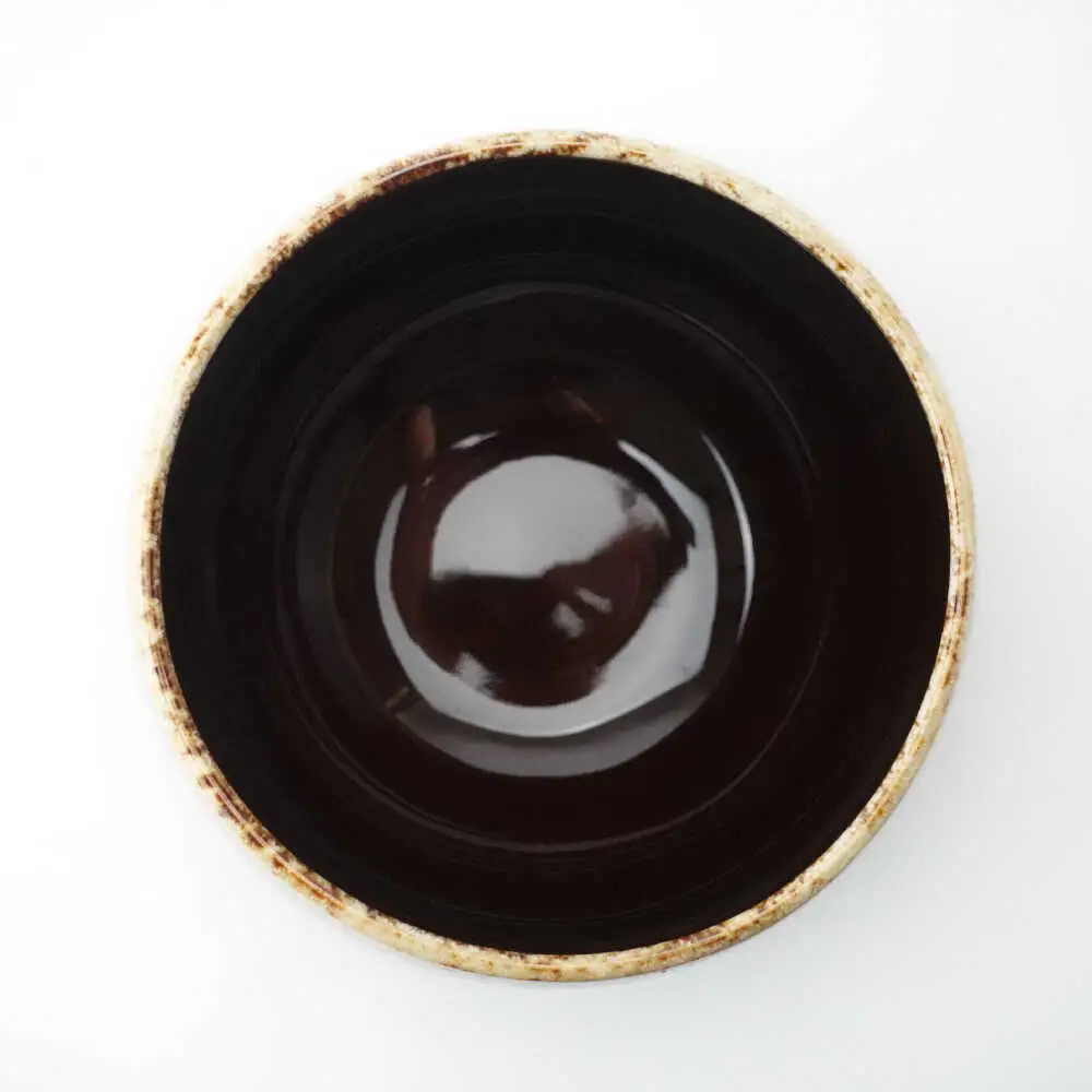 【波佐見焼】Folk Design ラウンドボウル 飴茶白唐津流し 1点【玉有】[IE46]