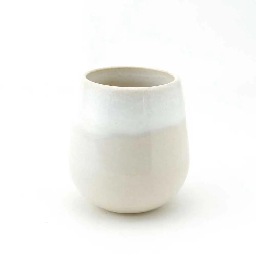 【波佐見焼】Folk Design 片口酒器・盃 白釉白唐津流し 2点セット【玉有】[IE57]