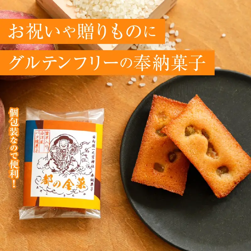 【2週間以内発送】日向之國一之宮神社奉納菓子「都の金菓（計5個）」スイーツ お菓子 国産_T038-0105