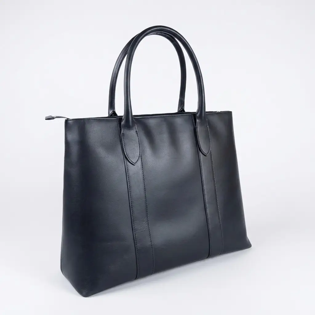 トートバッグ 防水革 本革 日本製 ビジネス トートバッグ Black