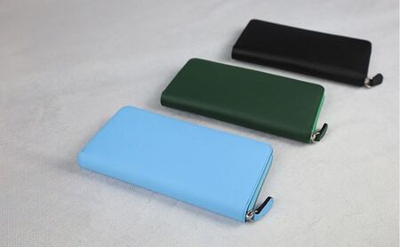 防水革 ラウンドジップ長財布 ブラック ベージュ グリーン ブルー ピンク オレンジブラック レザー ユニセックス 財布 ウォレット 本革 日本製 職人手づくり 姫路市 兵庫県 Beige