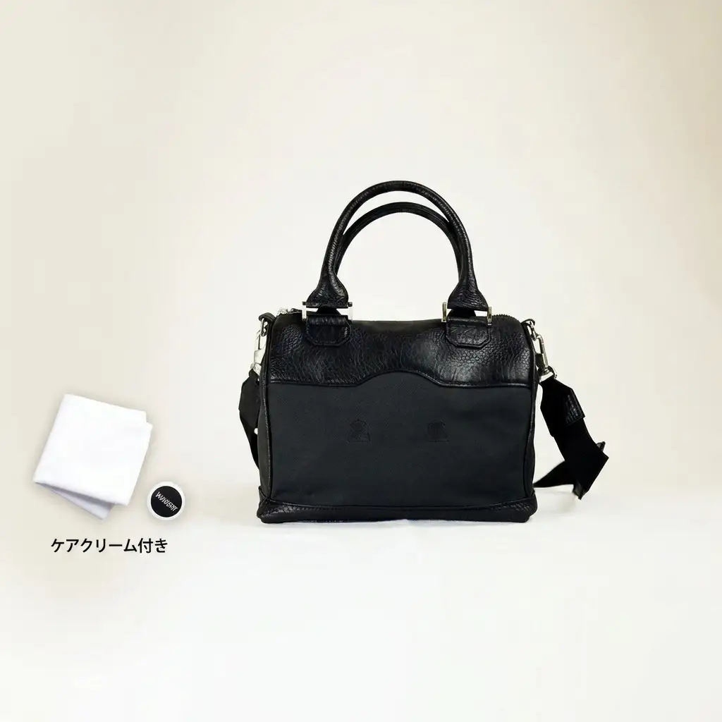 ボストンバッグ本革キャッスルミニ 姫路レザー 手づくりボストンバッグ
