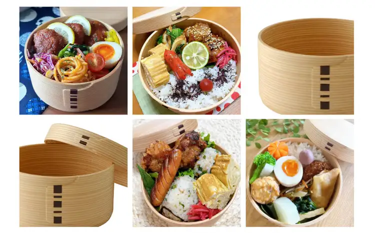 【大館曲げわっぱ】丸弁当(中)　170P6004【 大館工芸社】