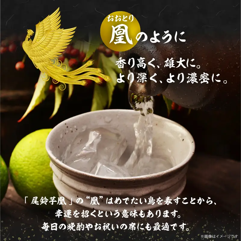 【2週間以内発送】幻の本格芋焼酎『尾鈴芋凰(おすずいもおう)』2本(25度) 酒 アルコール 飲料 国産_T016-0045