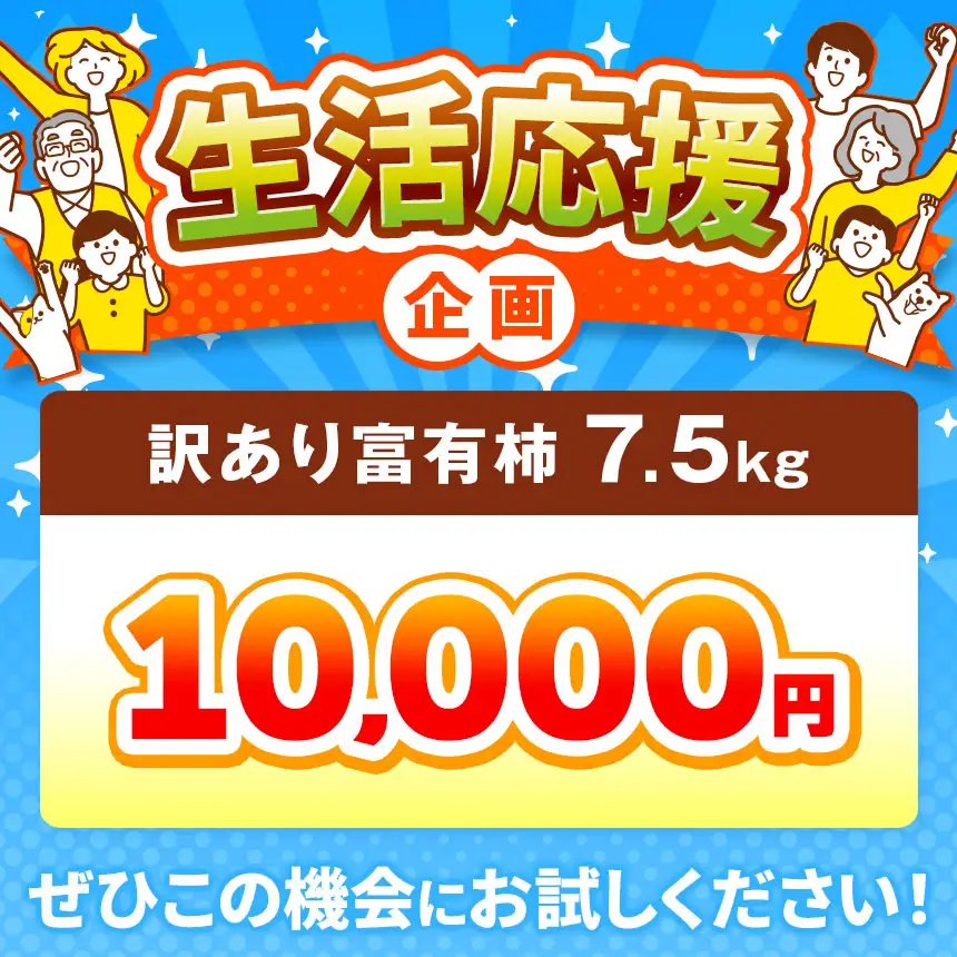  【 先行予約 】 訳あり 富有 柿 約 7.5kg | 柿 わけあり