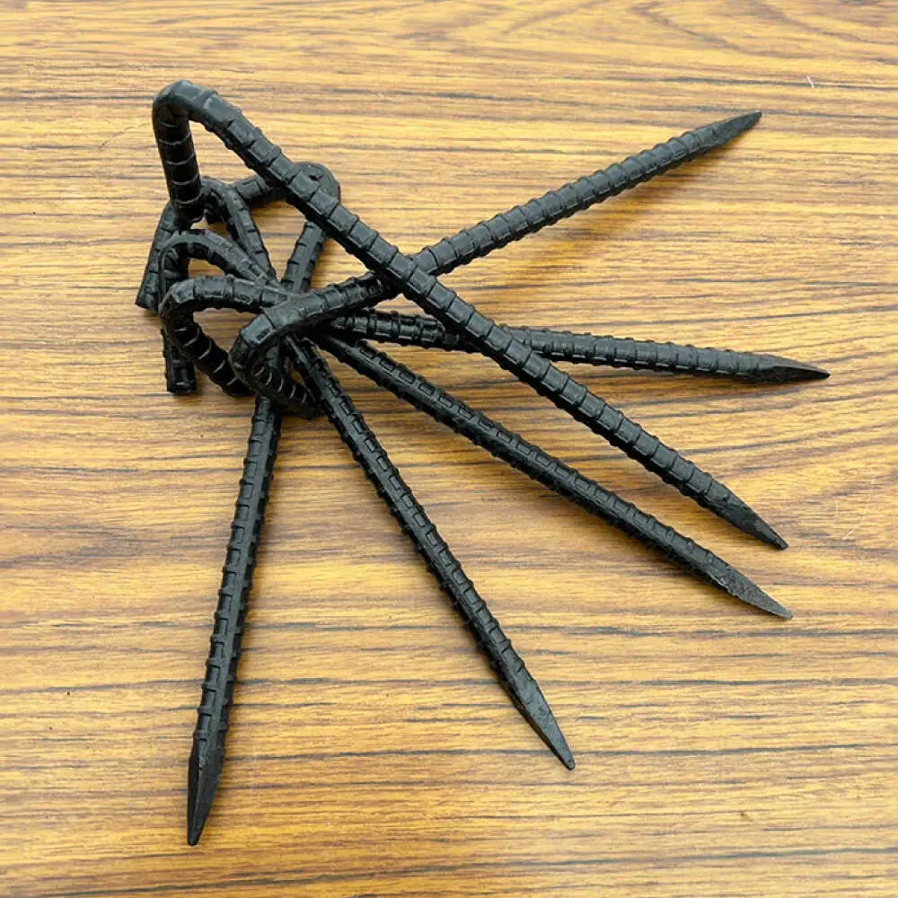 鍛造ペグ 20cm 6本セット / キャンプ キャンプ用品 ペグ キャンプ場 アウトドア用品 / 南島原市 / 重光刃物鍛造工場[SEJ015]