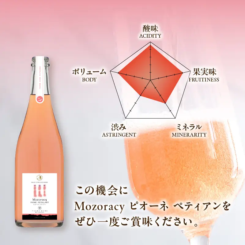 【数量限定】Mozoracy ピオーネ ペティアン(計1本) 酒 飲料 アルコール 国産_T014-0185