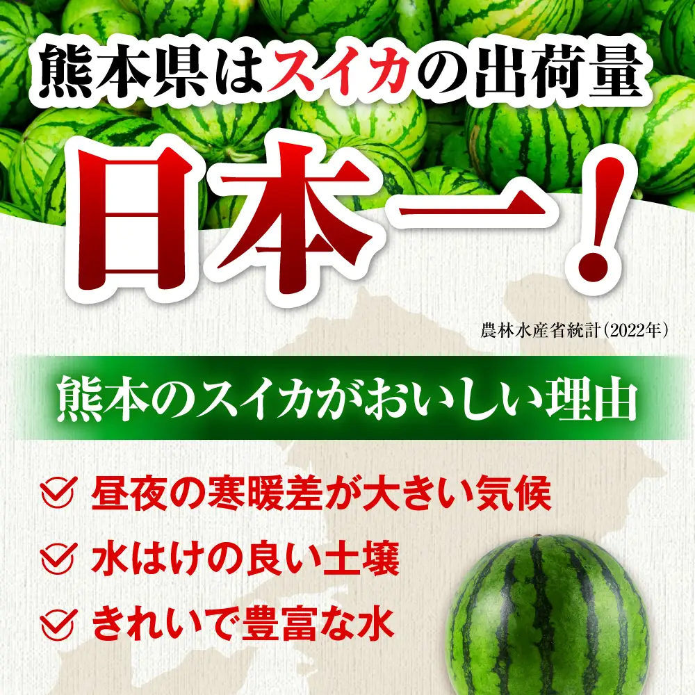 【先行予約】【2027年4月中旬より順次発送】小玉すいか 1玉入（約2.5kg～3kg） スイカ[AYAB023]