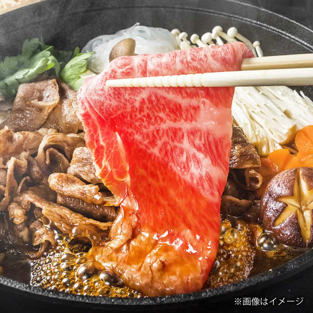 【A4】博多和牛食べ比べセット 約900g (すき焼きもも肉 約500g&焼き肉肩ロース 約400g)[BGAD003]