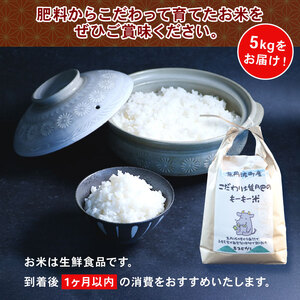 【新米先行予約】令和8年度産 キヌヒカリ 5kg こだわり堆肥のもーもー米 お米 米 こめ コメ ごはん 白米 朝食 こだわり おすすめ おいしい 減農薬 京丹波町産 京都府産 