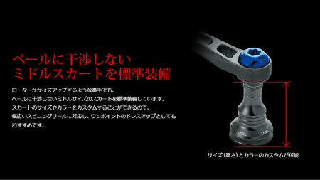 LIVRE限定 ダークガンメタ ライトアーム70カスタム シマノS2 / 釣り具 釣具 つり 釣り用品 フィッシング リールハンドル カスタムハンドル フィッシングギア / 亀山市 / LURE 1BAN [AMBV008]