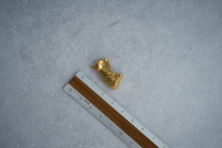 18金の招き猫 開運 黄金の縁起置物 / K18イエローゴールド25g 手のひらサイズの可愛いオブジェ / K18-BC001