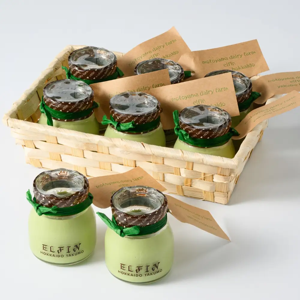 抹茶プリン100g×8個　元山牧場直営店『ELFIN』