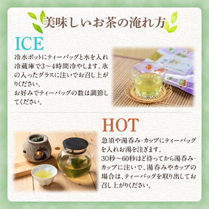 鹿児島県湧水町産！栽培期間中農薬・化学肥料不使用！湧水煎茶ティーバッグ 計40個(20個×2袋) 国産 九州産 鹿児島県産 茶葉 お茶 茶 日本茶 緑茶 煎茶 ティーバッグ ギフト 贈答 プレゼント 贈り物 【神田茶園】_y519