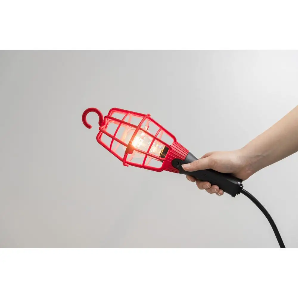 屋内用60W耐震電球付ホームハンドランプ ILI-5＜レッド＞