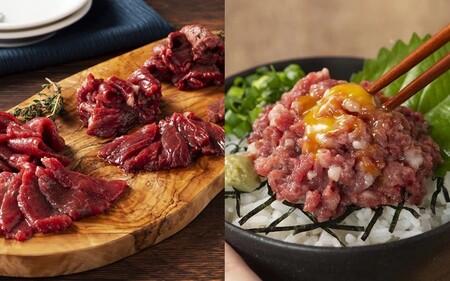 【ふじ馬刺し】 フジチクオリジナル 特選馬刺しの8種セット 610g ふじ馬刺し メン 大トロ 中トロ ヒレ シャトーブリアン ロース ランプ 上赤身 ネギトロ 霜降り 赤身 熊本 馬刺し セット 詰め合わせ 食べ比べ 馬肉 馬 生食用 肉刺し フジチク ギフト 贈答用 阿蘇 南小国町 送料無料