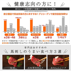 【フジチク】熊本と畜 国産馬刺し スライス済 まな板不要 切れてる馬刺し（赤身40g×3）計120g 冷凍 真空パック ISO22000取得 UKAS認証 牧場直送 ギフト