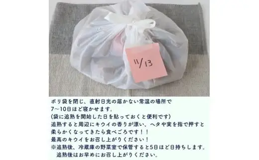 【自然栽培】三重県熊野市産キウイフルーツ(ヘイワード)(約3kg)【kmys0023A】