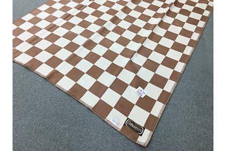 綿100% 綿毛布 シングル 140×200cm ブラウン系 CO909BR [0667]