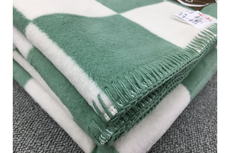 綿100% 綿毛布 シングル 140×200cm グリーン系 CO909GR [0668]